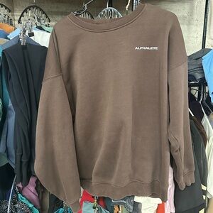 Alphalete Chocolate Brown Crewneck